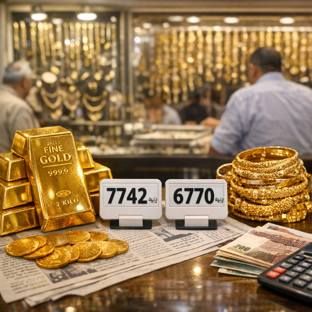 سعر الذهب اليوم في مصر بتاريخ 31 مايو 2026