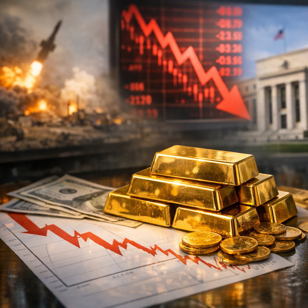 تراجع أسعار الذهب في ظل تقلبات الحرب الإيرانية وترقب قرارات الفائدة الأمريكية