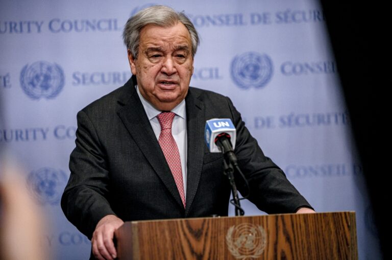 UN Secretary General press conference in New York